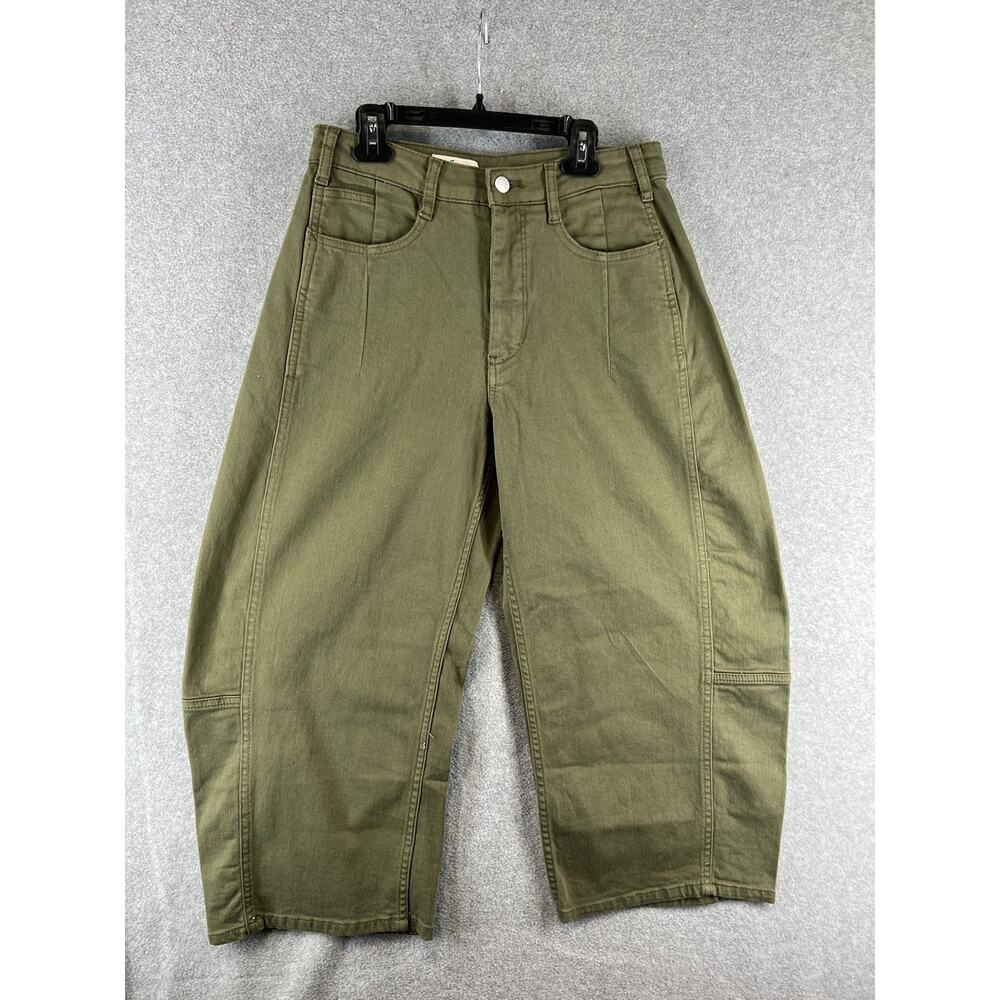 Anthropologie Pilcro The Kenna Mid-Rise Heritage Barrel Jeans Size 27 Petite